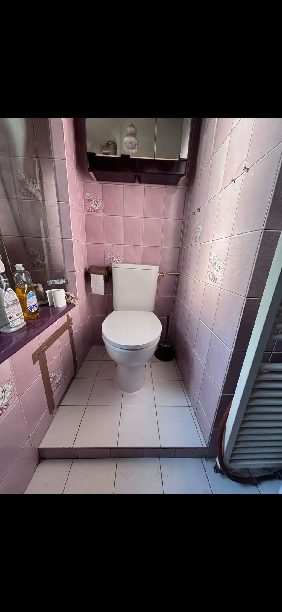 Après installation douche à l'italienne