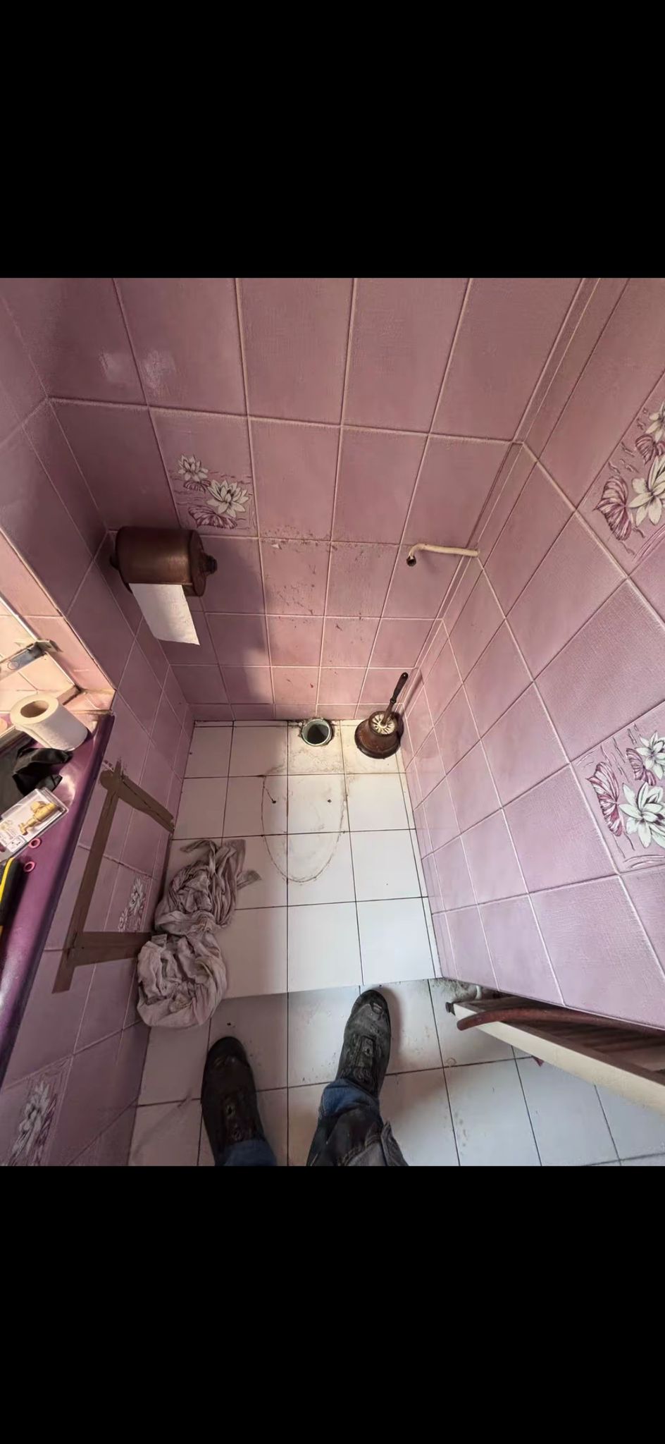 Avant installation douche italienne